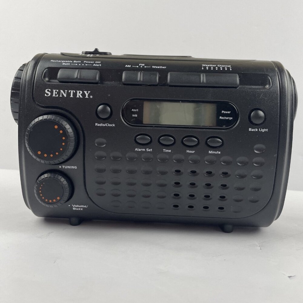 Sentry PR911 NOAA Weather Band Radio Flashlight Emergency Siren 3-Way Power